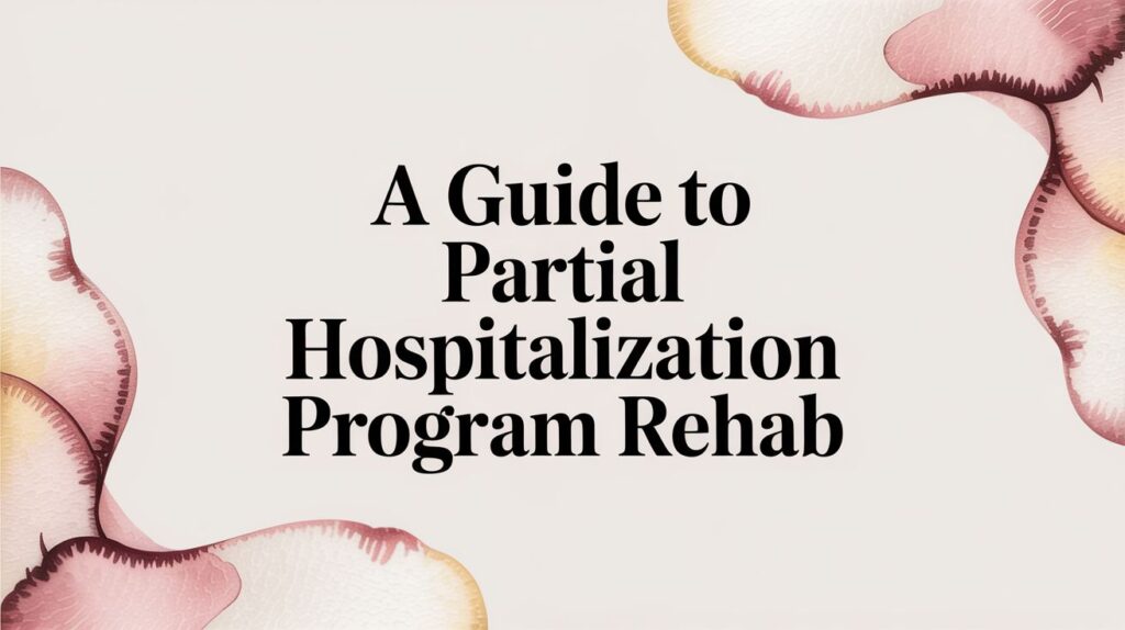 A Guide to Partial Hospitalization Program Rehab