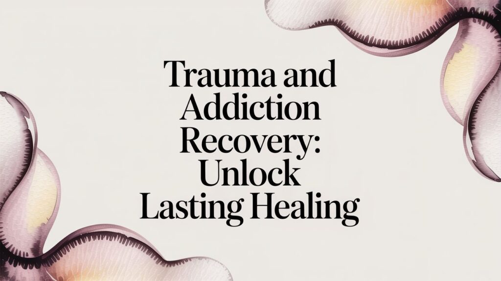 trauma and addiction recovery: Unlock lasting healing