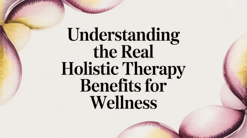 Understanding the Real Holistic Therapy Benefits for Wellness