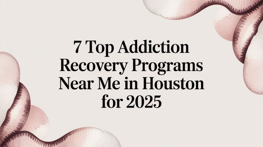 7 Top Addiction Recovery Programs Near Me In Houston For 2025