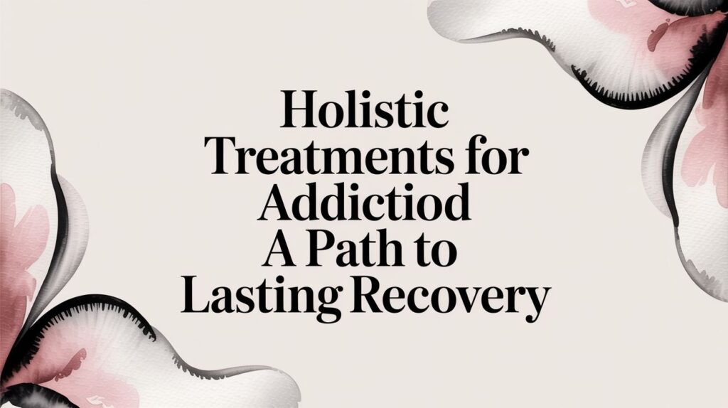 Holistic Treatments for Addiction A Path to Lasting Recovery