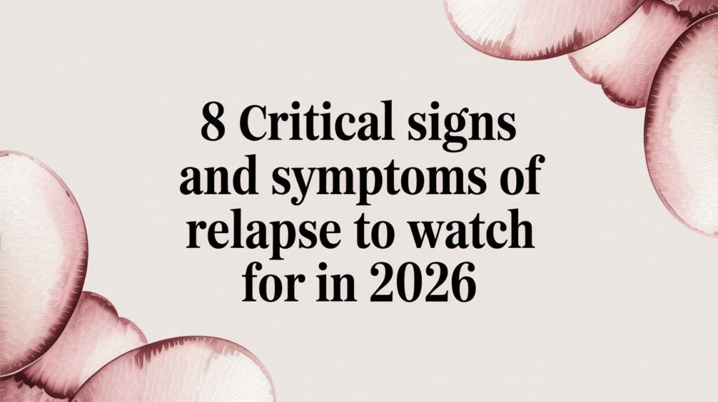 8 Critical Signs and Symptoms of Relapse to Watch for in 2026