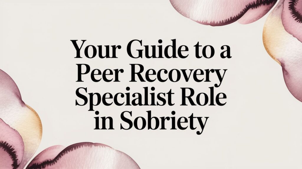 Your Guide to a Peer Recovery Specialist Role in Sobriety