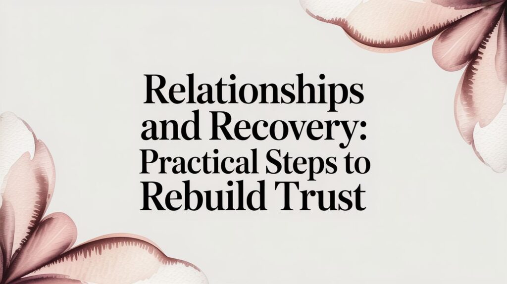 Relationships and Recovery: Practical Steps to Rebuild Trust