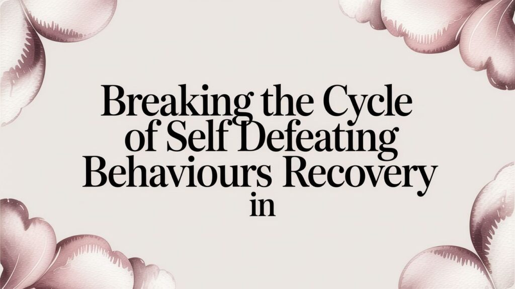Breaking the Cycle of Self Defeating Behaviours in Recovery