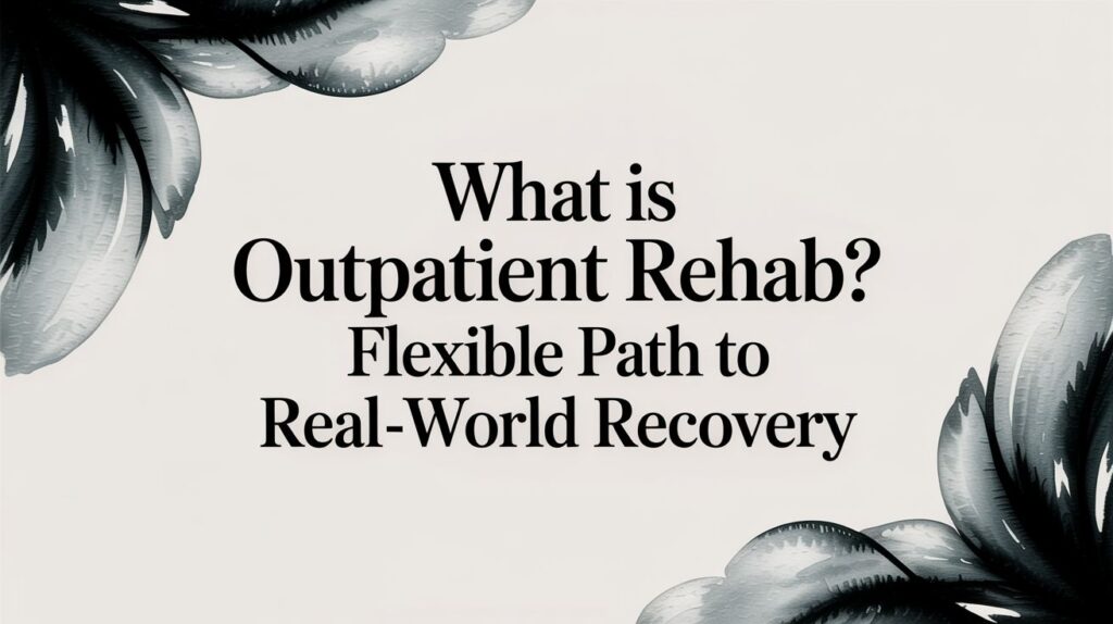 What is outpatient rehab? Flexible Path to Real-World Recovery