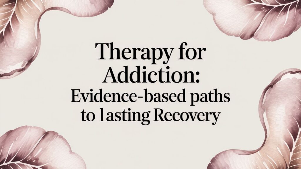 Therapy for Addiction: Evidence-Based Paths to Lasting Recovery