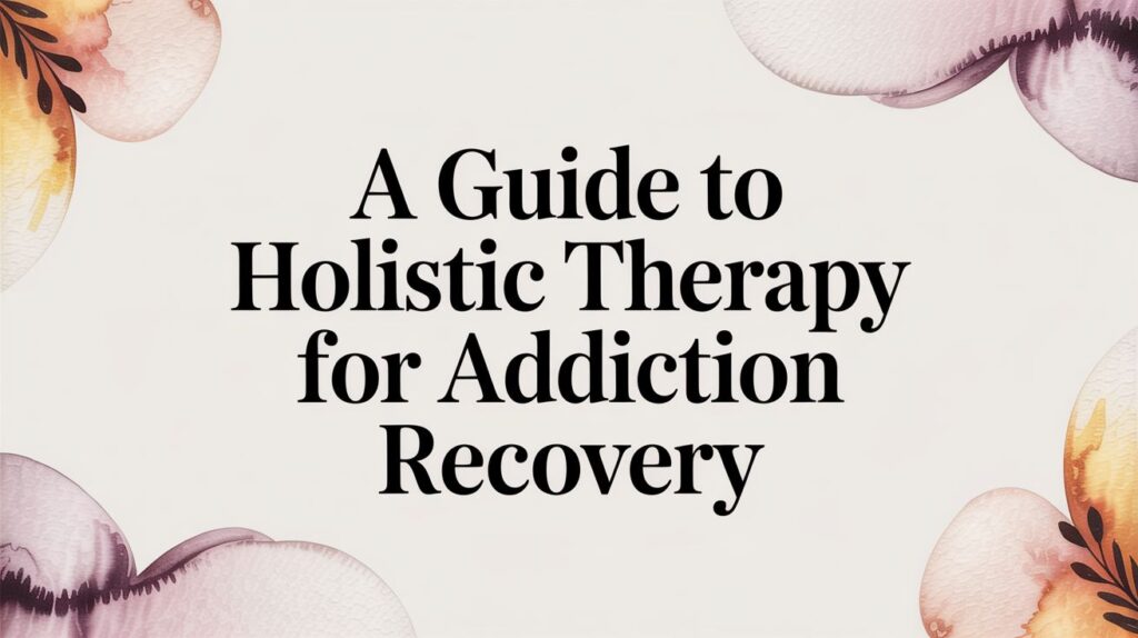 A Guide to Holistic Therapy for Addiction Recovery
