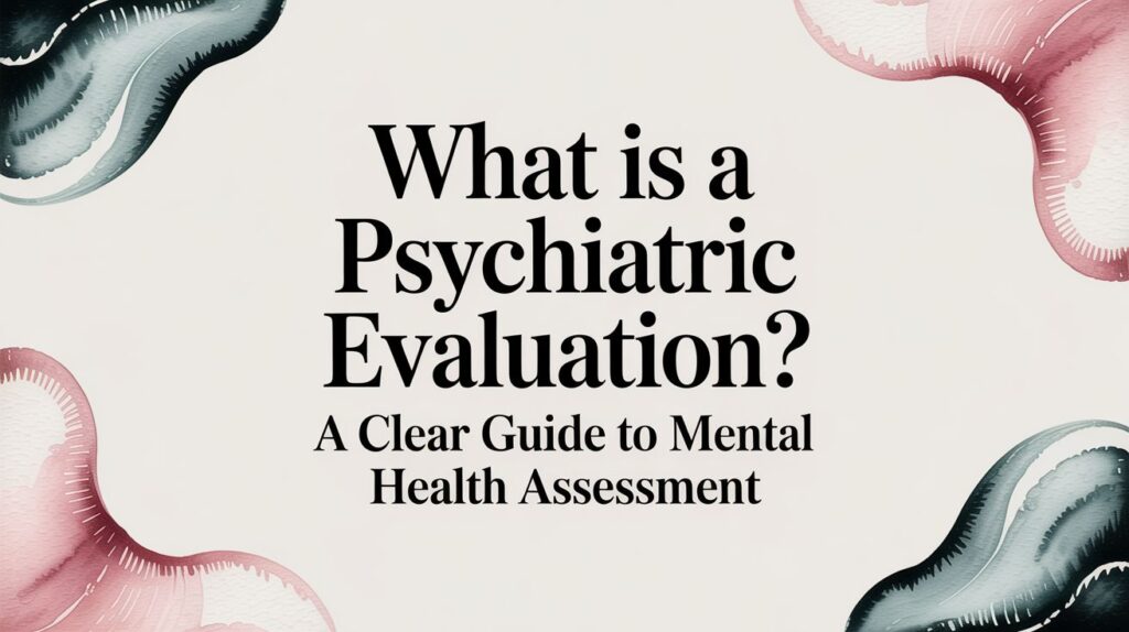What is a psychiatric evaluation? A Clear Guide to Mental Health Assessment