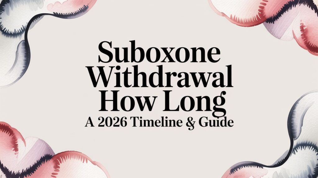 Suboxone Withdrawal How Long A 2026 Timeline & Guide