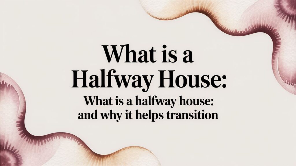 What Is a Halfway House: what is a halfway house and why it helps transition