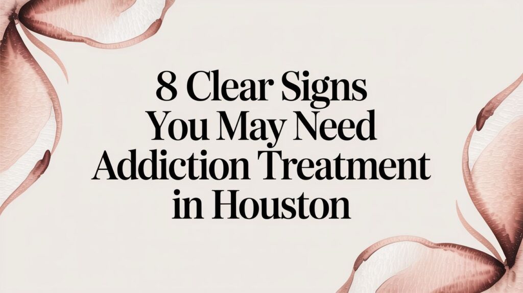 8 Clear Signs You May Need Addiction Treatment in Houston