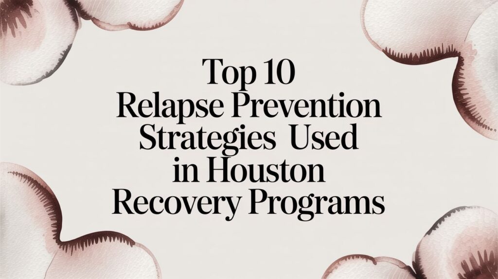 Top 10 Relapse Prevention Strategies Used in Houston Recovery Programs
