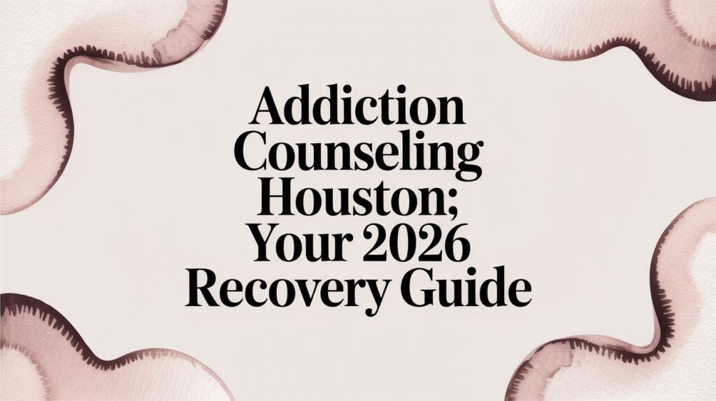 Addiction Counseling Houston: Your 2026 Recovery Guide