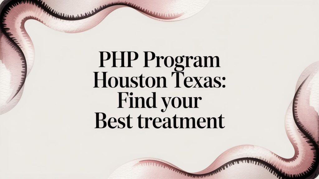 PHP Program Houston Texas: Find Your Best Treatment