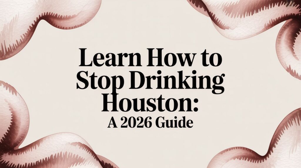 Learn How to Stop Drinking Houston: A 2026 Guide